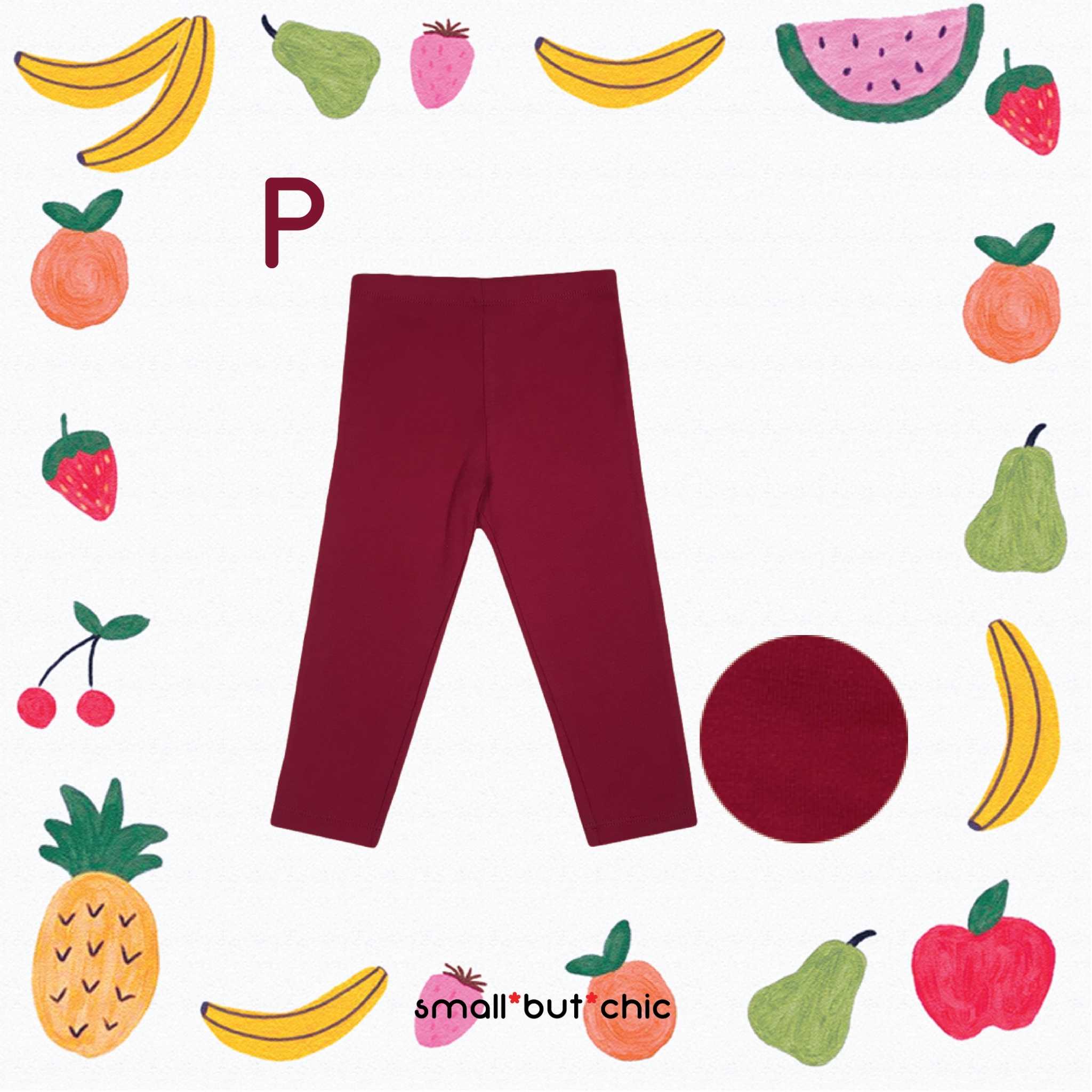 เลกกิ้งขายาวสีแดงสด(LG-065P)