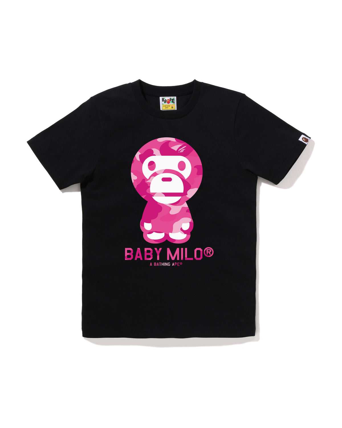 Bape Color Camo Baby Milo Tee Black