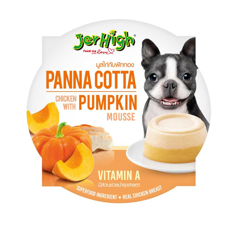 Panna Cotta (มูสไก่กับฟักทอง) 6 ถ้วย