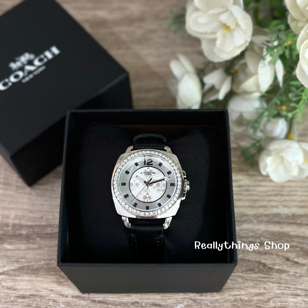 {แท้💯%📮พร้อมส่ง+ส่งฟรี} นาฬิกา Coach Boyfriend Women's Watch