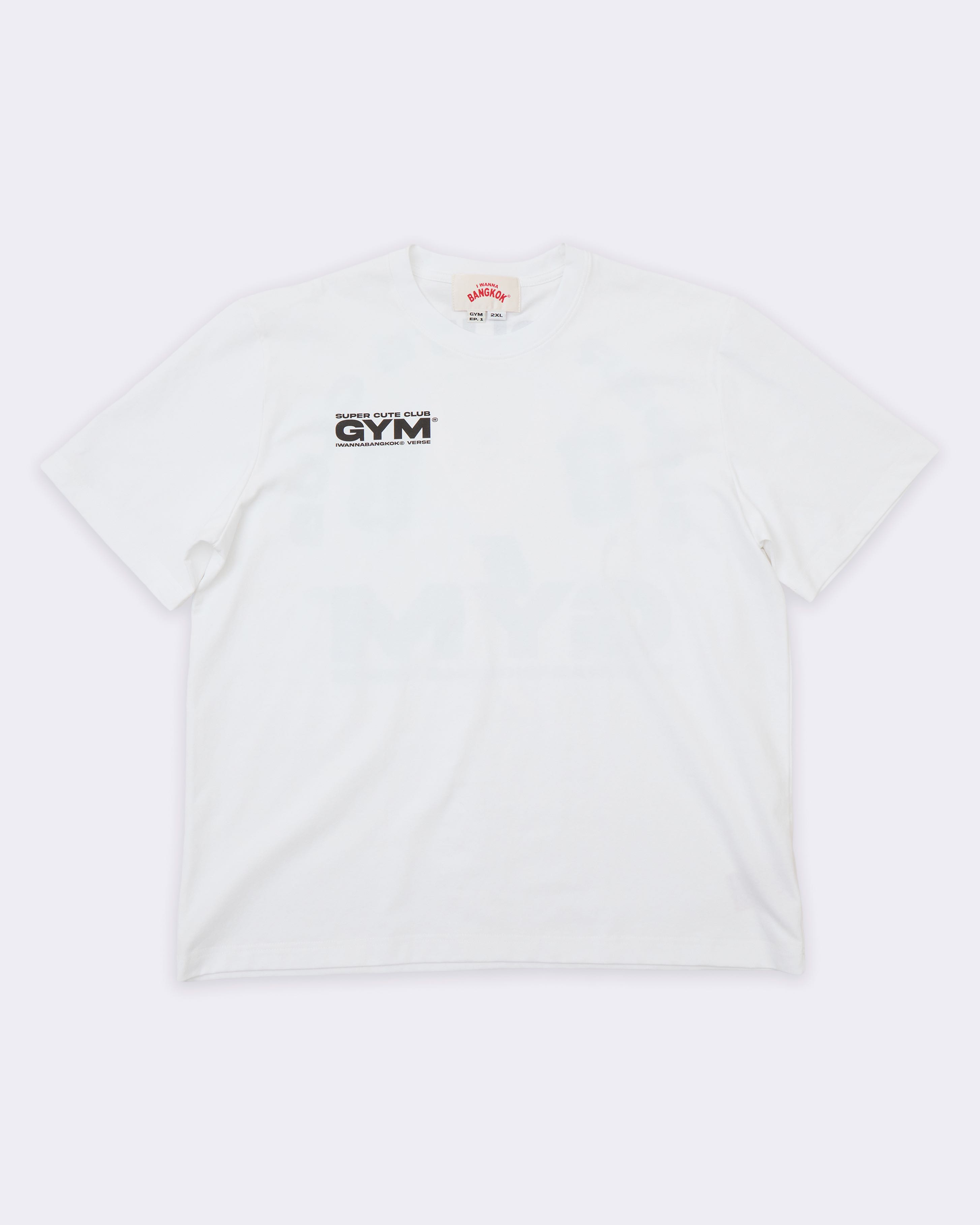 White Cute Gym Tee