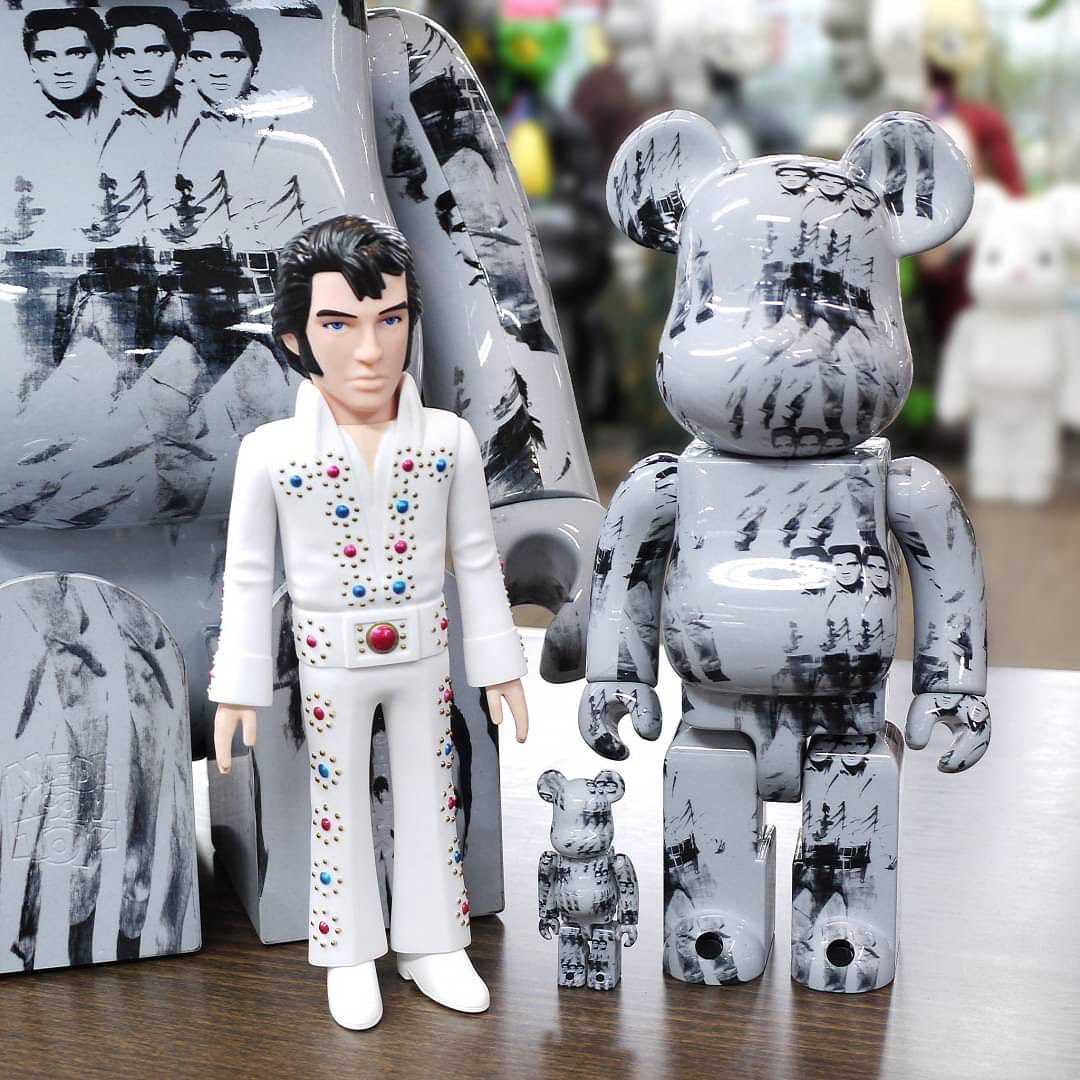 Be@rbrick Andy Warhol Elvis 100%+400%