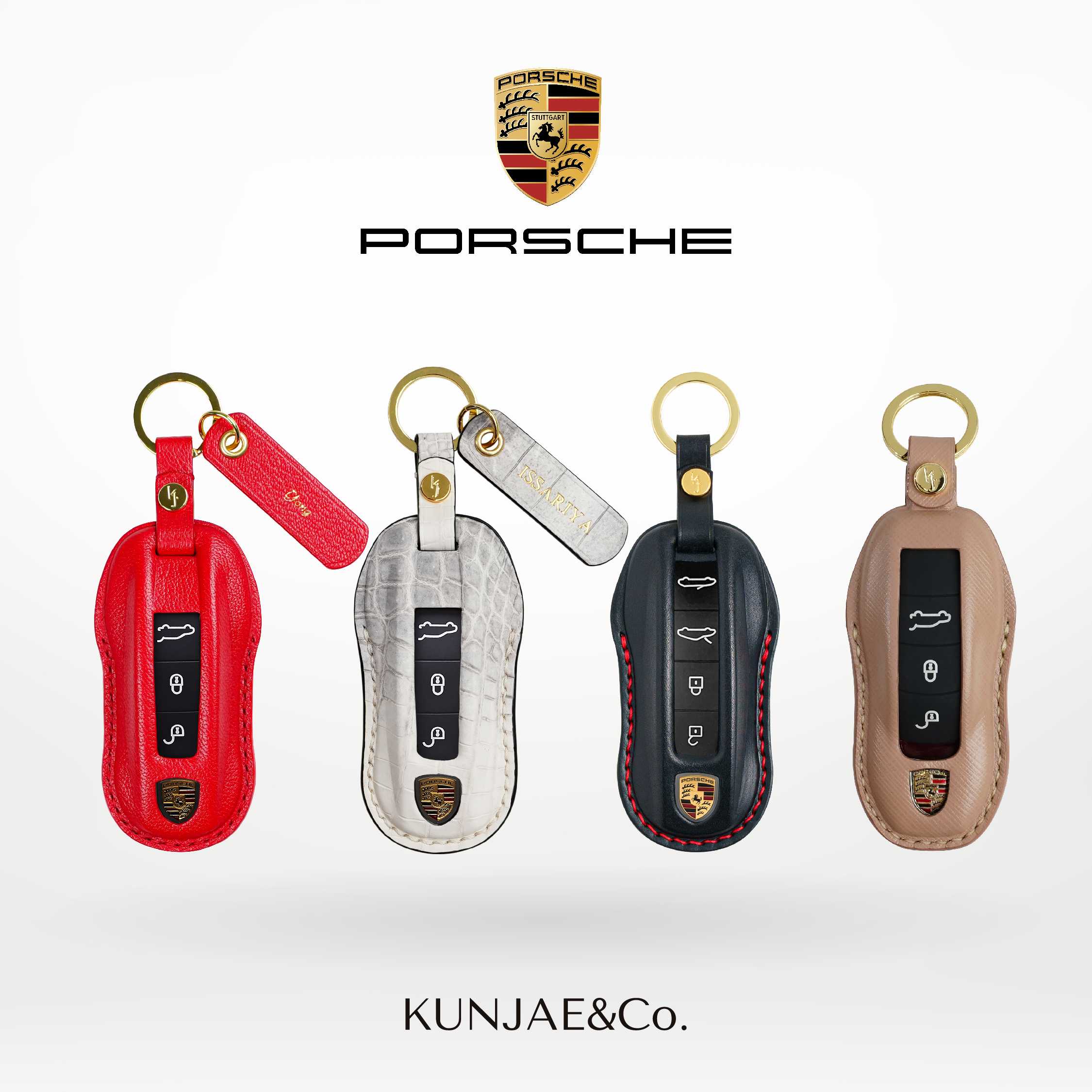 เคสกุญแจรถยนต์ PORSCHE แบรนด์ KUNJAE&Co.