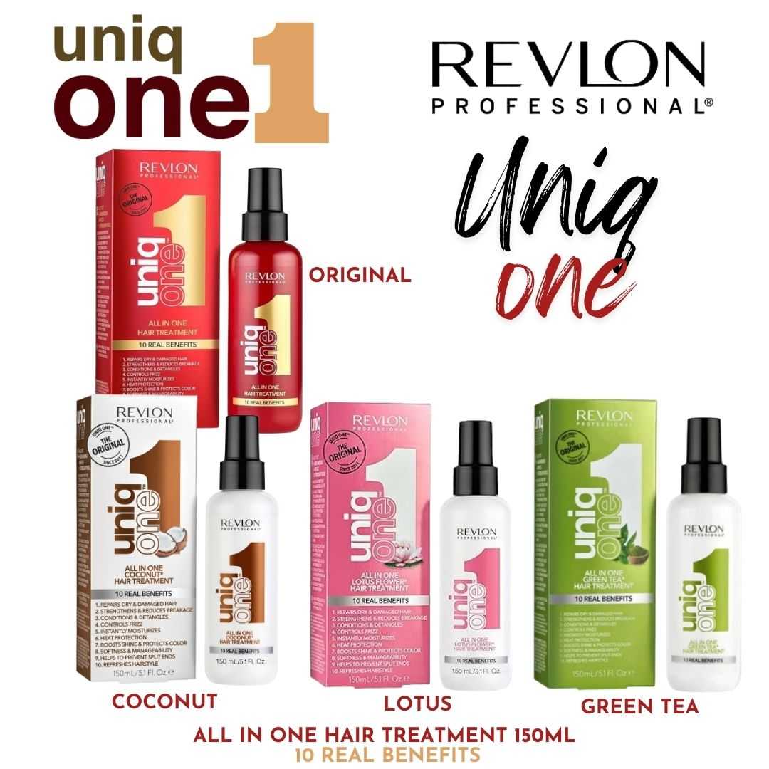Revlon uniq one leave in treatment 150ml มีมาให้เลือกครบทุกสีแล้วนะคะ