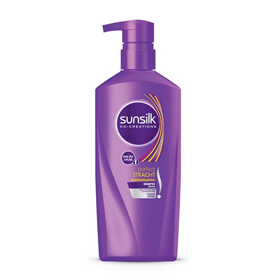 [Unilever] ซันซิล แชมพู เพอร์เฟคสเตรท สีม่วง ขนาด 450 มล.