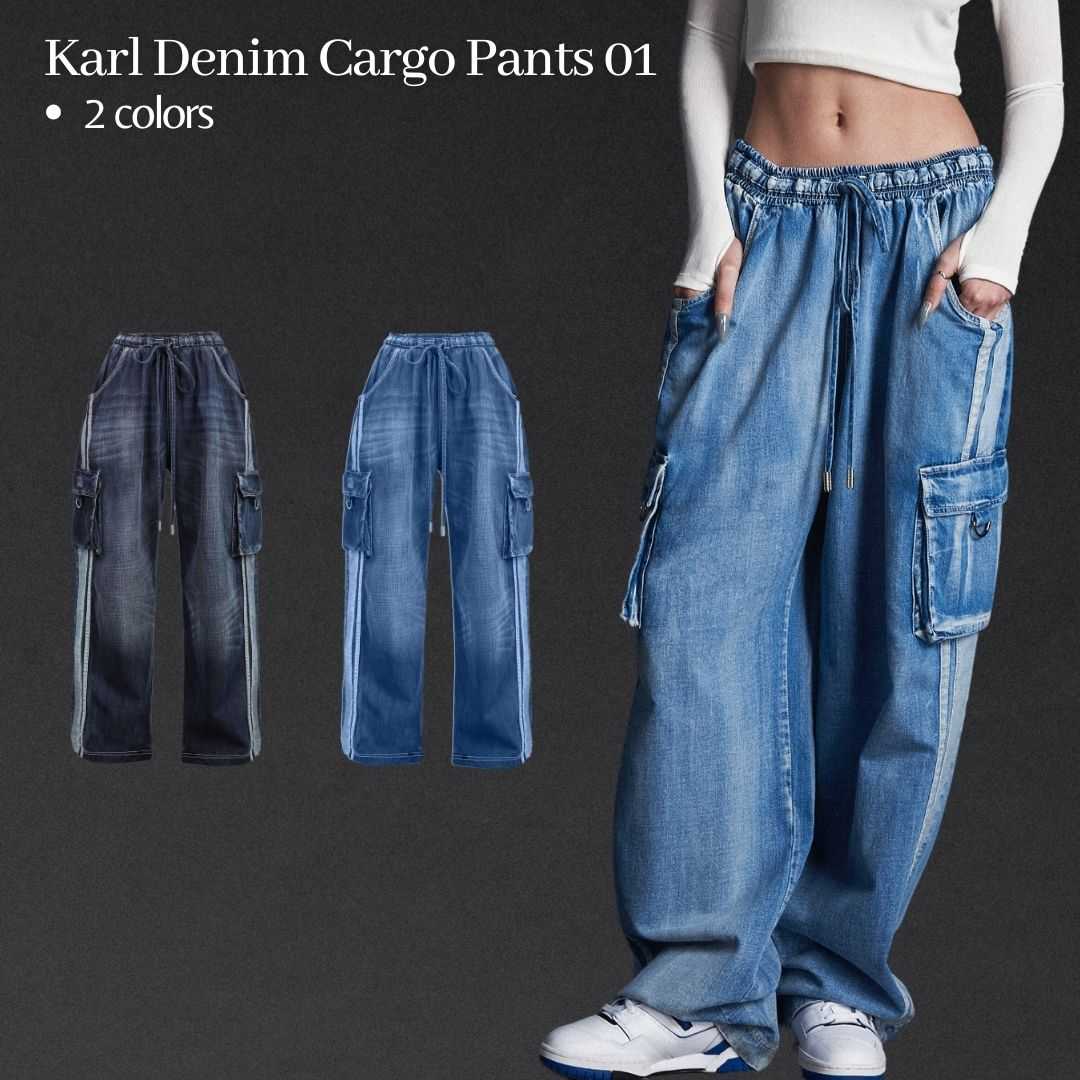 Merge Official - Karl Denim Cargo Pants 2 Colors