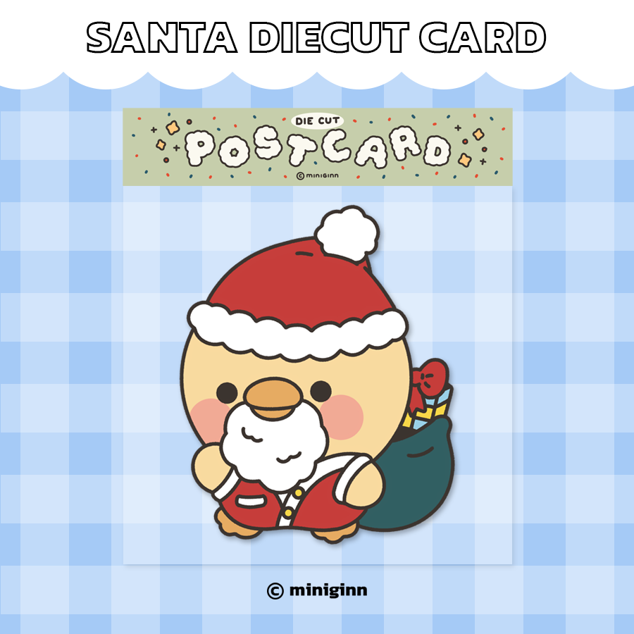 Santa diecut card