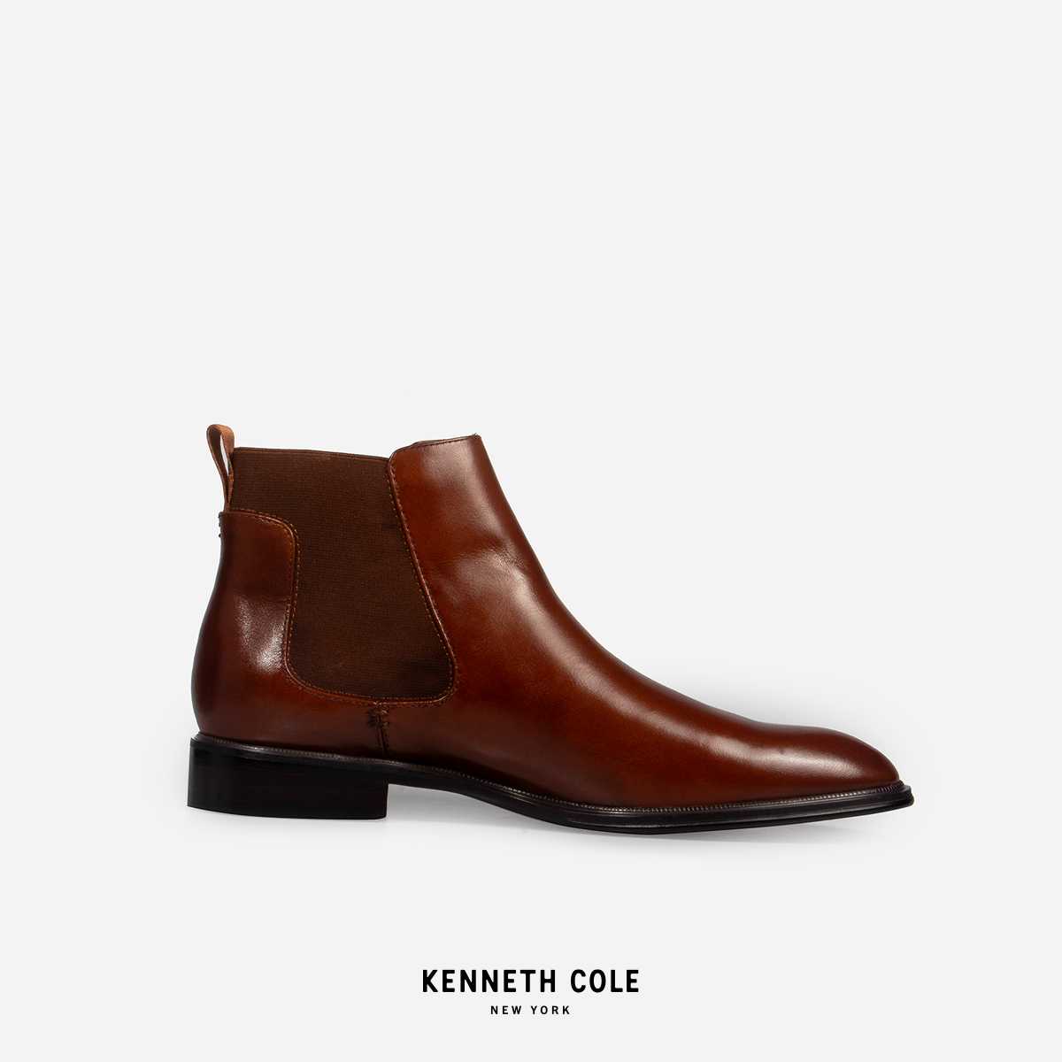 KENNETH COLE รองเท้าบูทผู้ชายรุ่น REBOUNDPOD TULLY CHELSEA COGNAC สีน้ำตาล ( BOT - KF54081LE-901 )