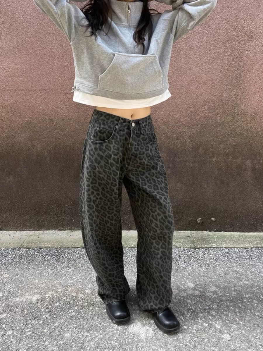 Leopard jeans 