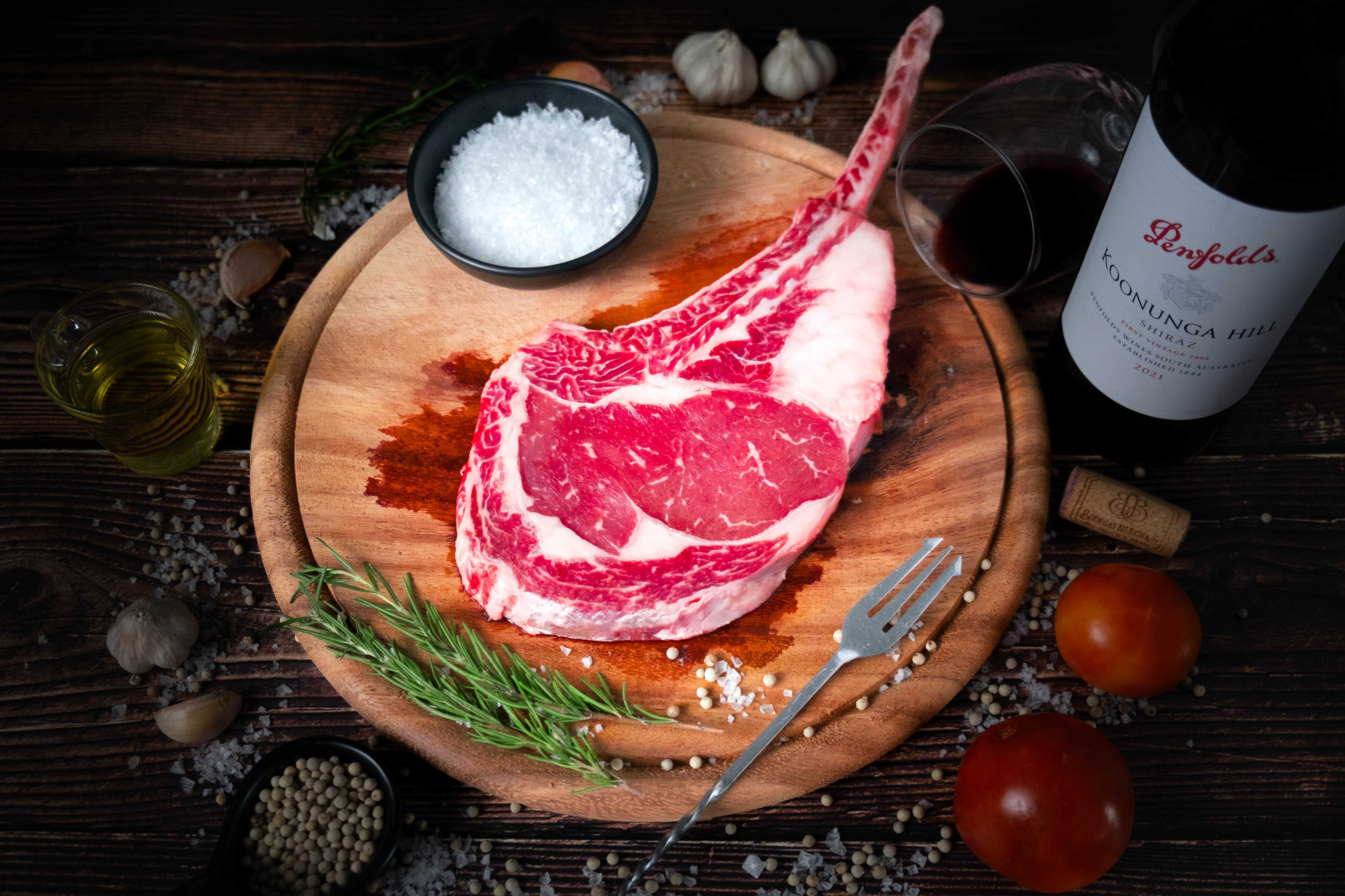 Tomahawk ตัดชิ้น 450g.