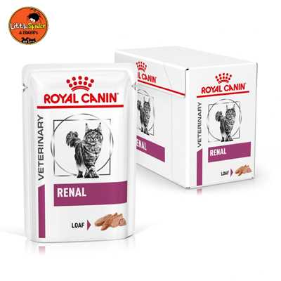 Royal canin VET Renal loaf 12 ซอง อาหารแมวโรคไต เนื้อโลฟ (เนื้อละเอียด)