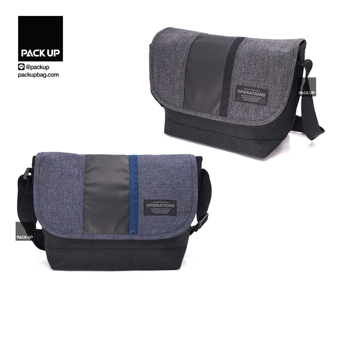 𝗣𝗔𝗖𝗞 𝗨𝗣 กระเป๋าสะพายข้าง Operations รุ่น 8213 (มี 3 สี ให้เลือก)