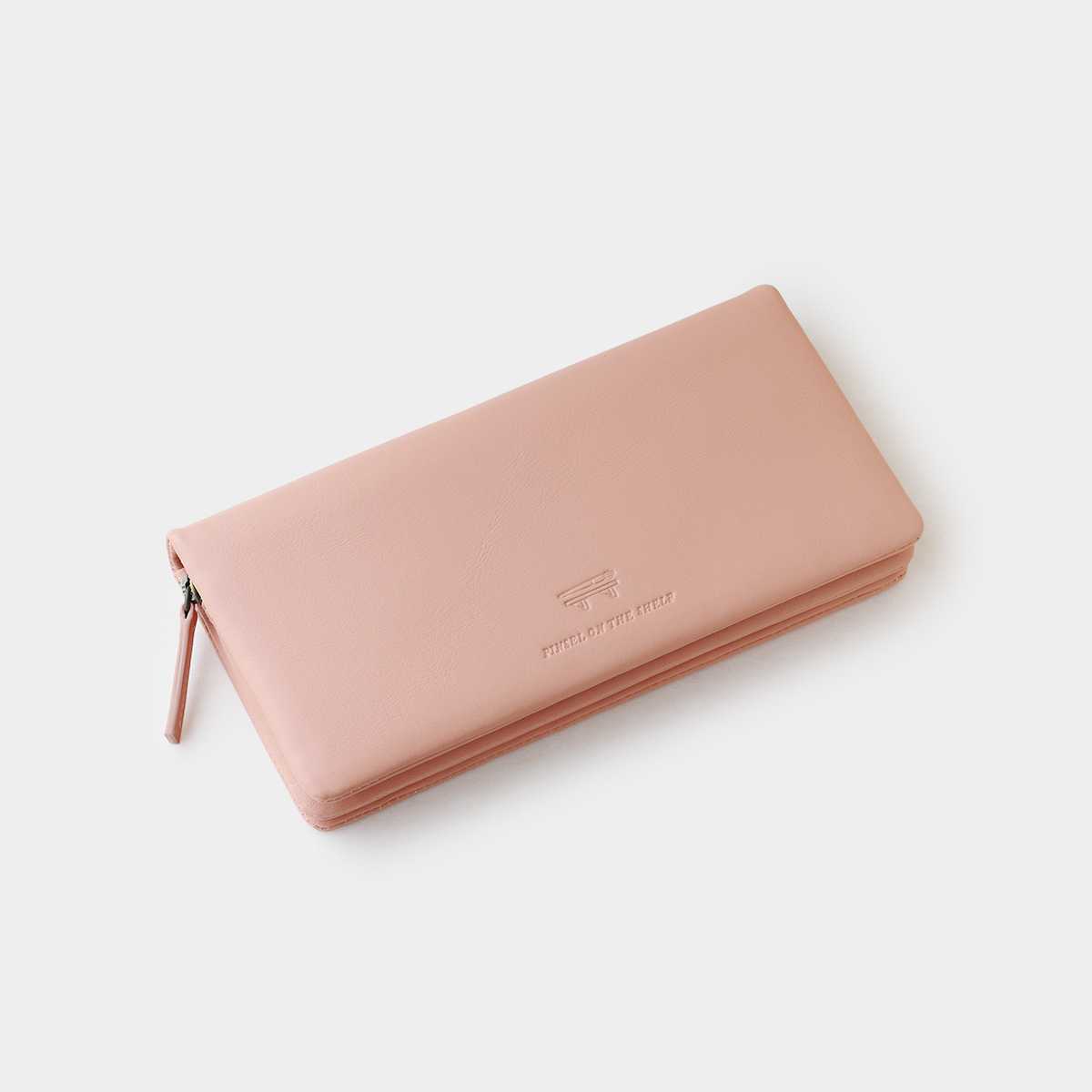 pinsel long wallet : pastel peach
