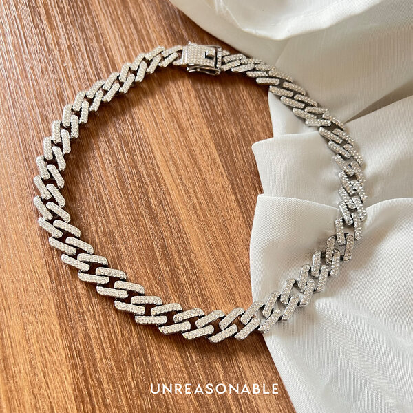 สร้อยคอ Rhinestone Stone ยาว 18 นิ้ว UA0895-01 Unreasonable Accessories