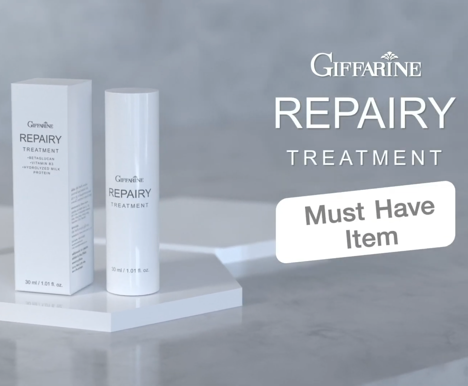 ตัวช่วยฟื้นฟูผิวจากการเผชิญแสงแดด และ มลภาวะ Giffarine Repairy Treatment  #skincare
