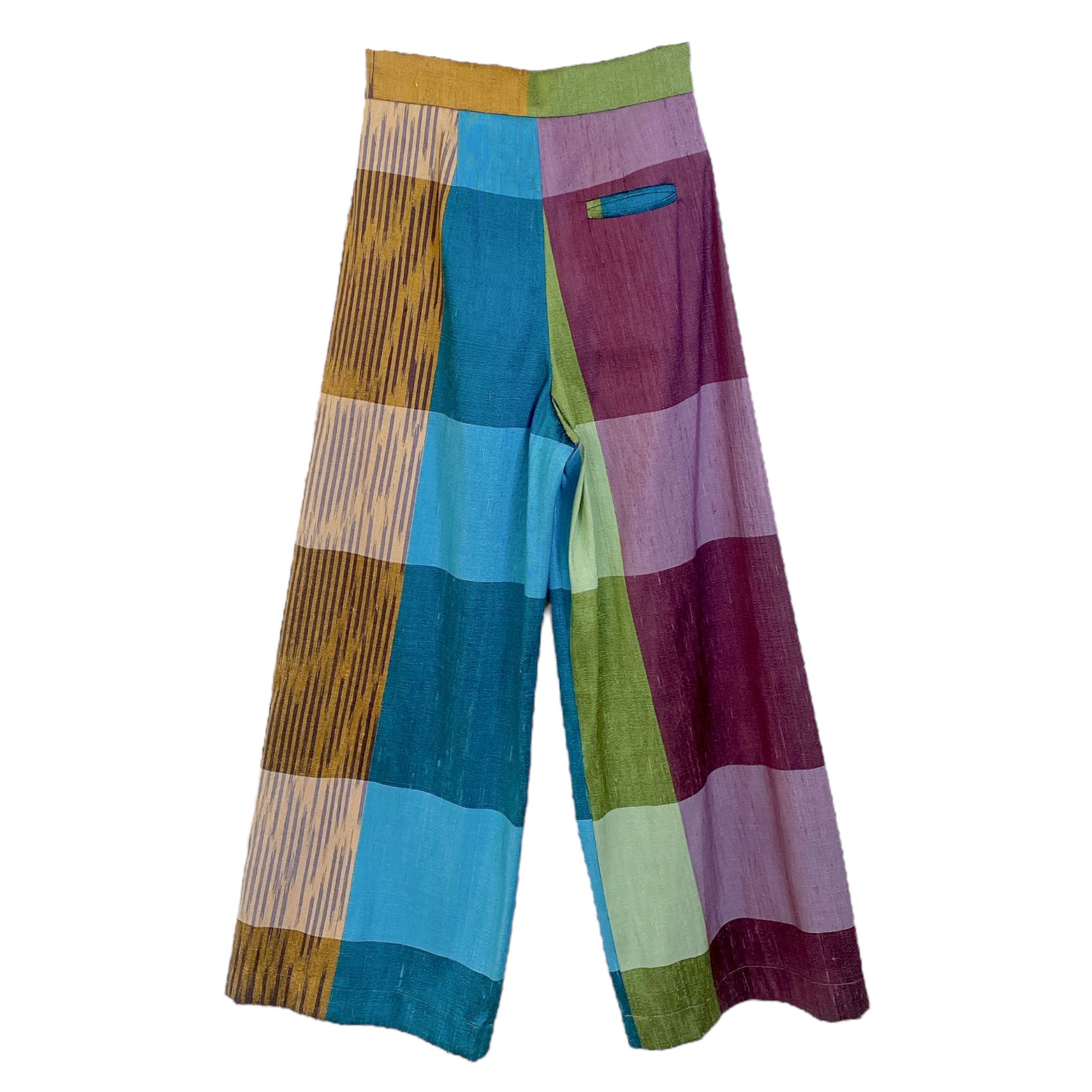 Silk Tailor Pants: Mixed Colors