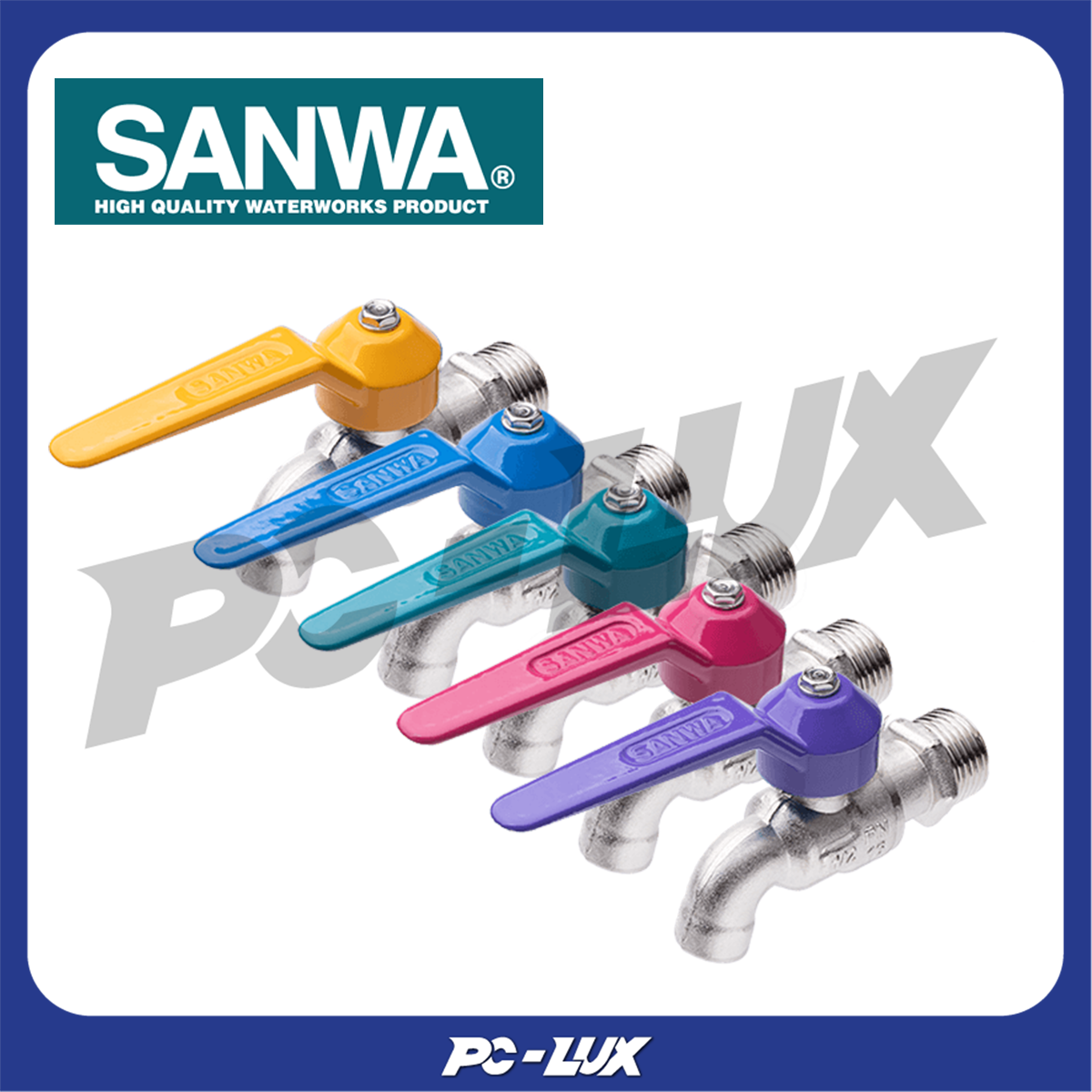 SANWA ก๊อกบอลแฟนซี รุ่น CK 15 FB ขนาดเกลียว 1/2 นิ้ว