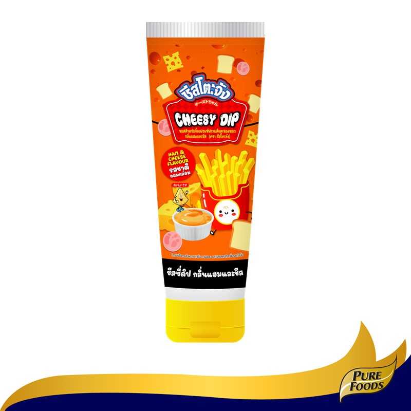ชีสซี่ดิป รสแฮมชีส ตราชีสโตะจัง Cheesy Dip Ham &Cheese Flavour ขนาด 90 กรัม