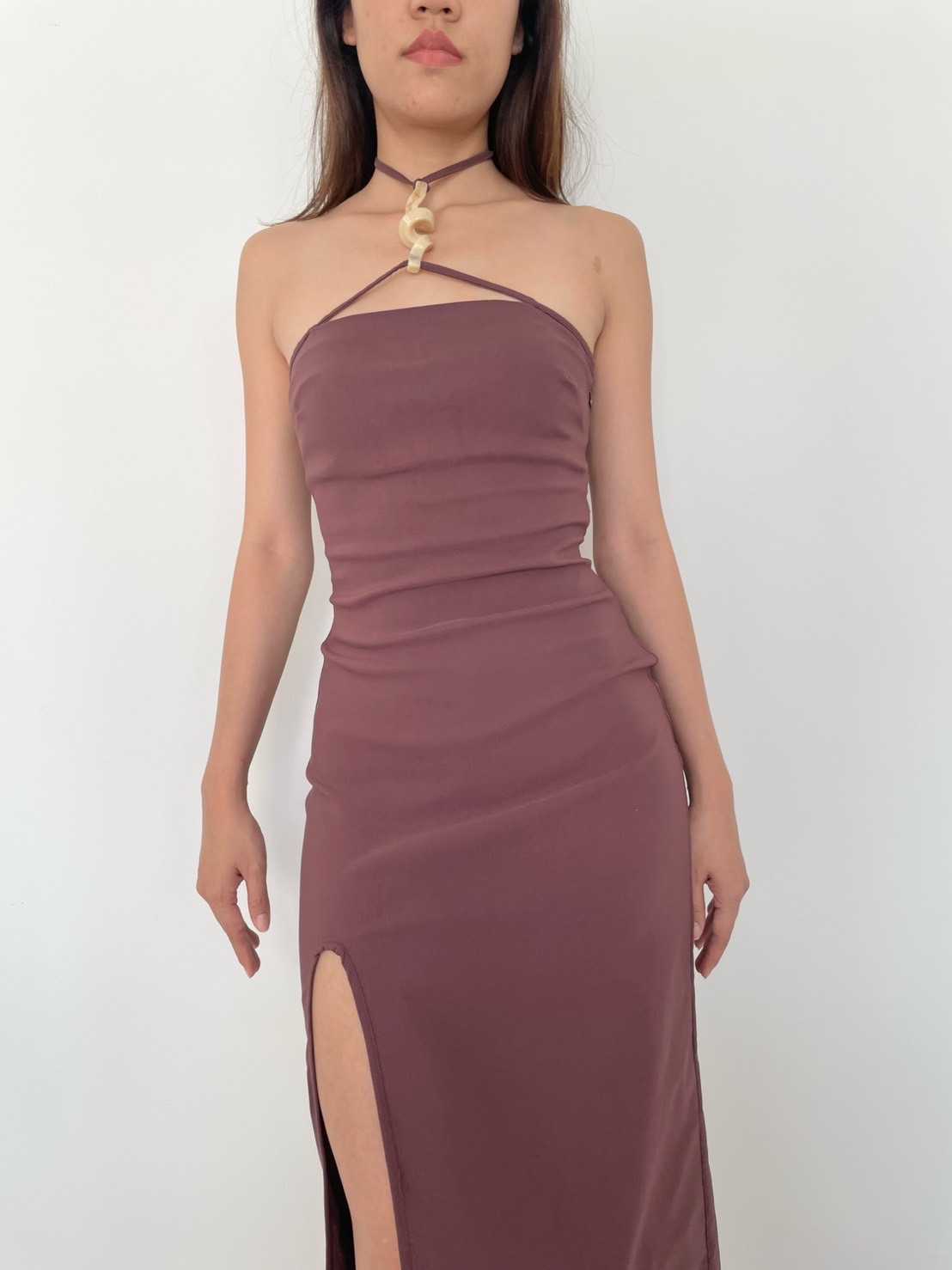 SALE Cult Gaia CASTILA DRESS - PERSIAN PLUM
