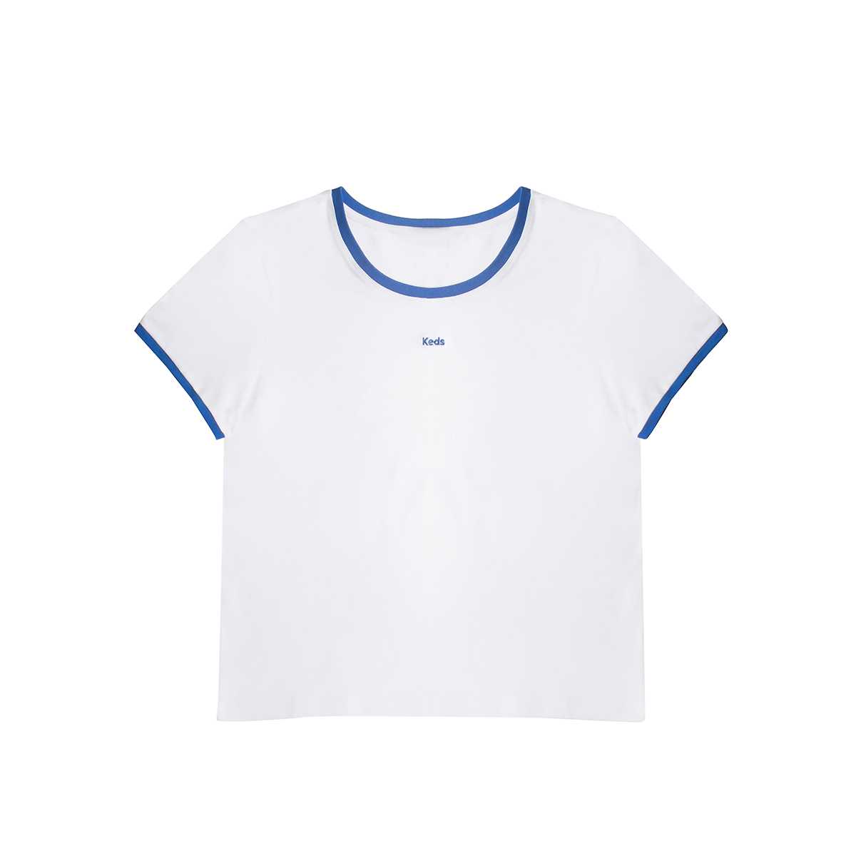 เสื้อยืด Slim Fit รุ่น KEDS BINDING SLIM FIT T-SHIRT สีขาว F24APT02010