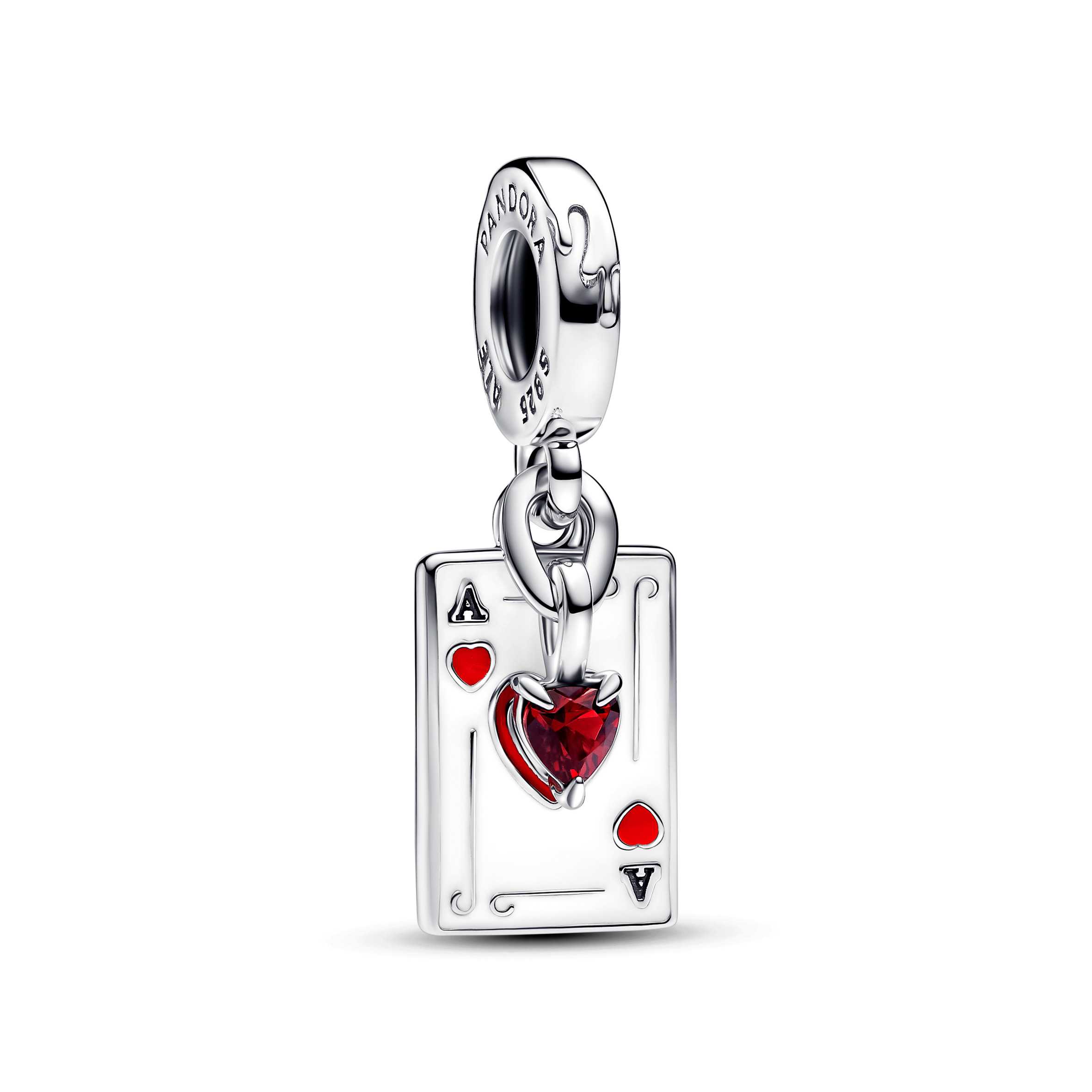 Disney Villains Queen of hearts sterling silver dangle