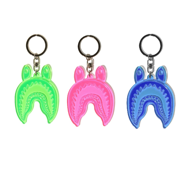 Bape Shark Reflective Keychain