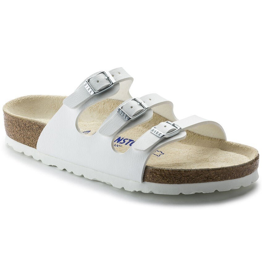 Birkenstock รองเท้าแตะ Unisex รุ่น Florida สี White - 54061 (regular)