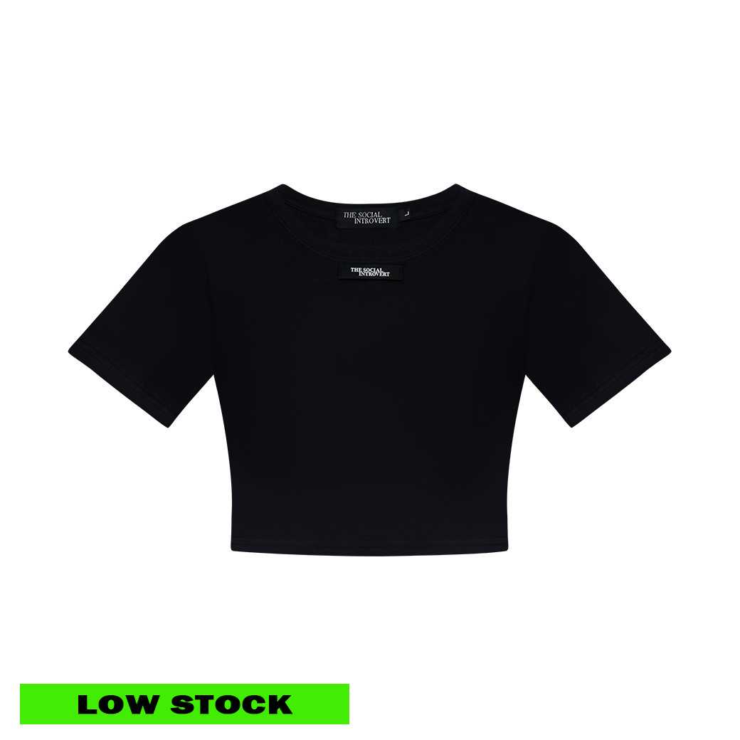 CLARA CROP TOP - BLACK