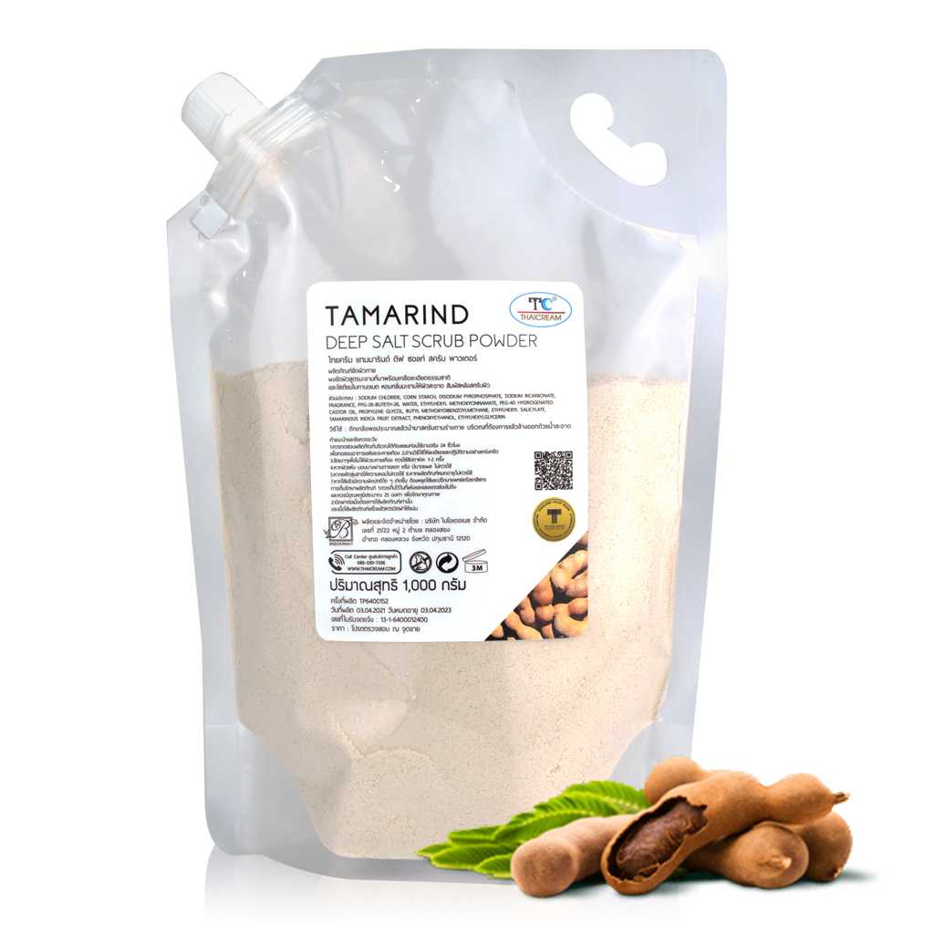 Thaicream Miracle Tamarind Deep Salt Scrub Powder – ไทยครีม ผงขัดผิวมะขาม สครับขัดผิว ขัดขี้ไคล สปา