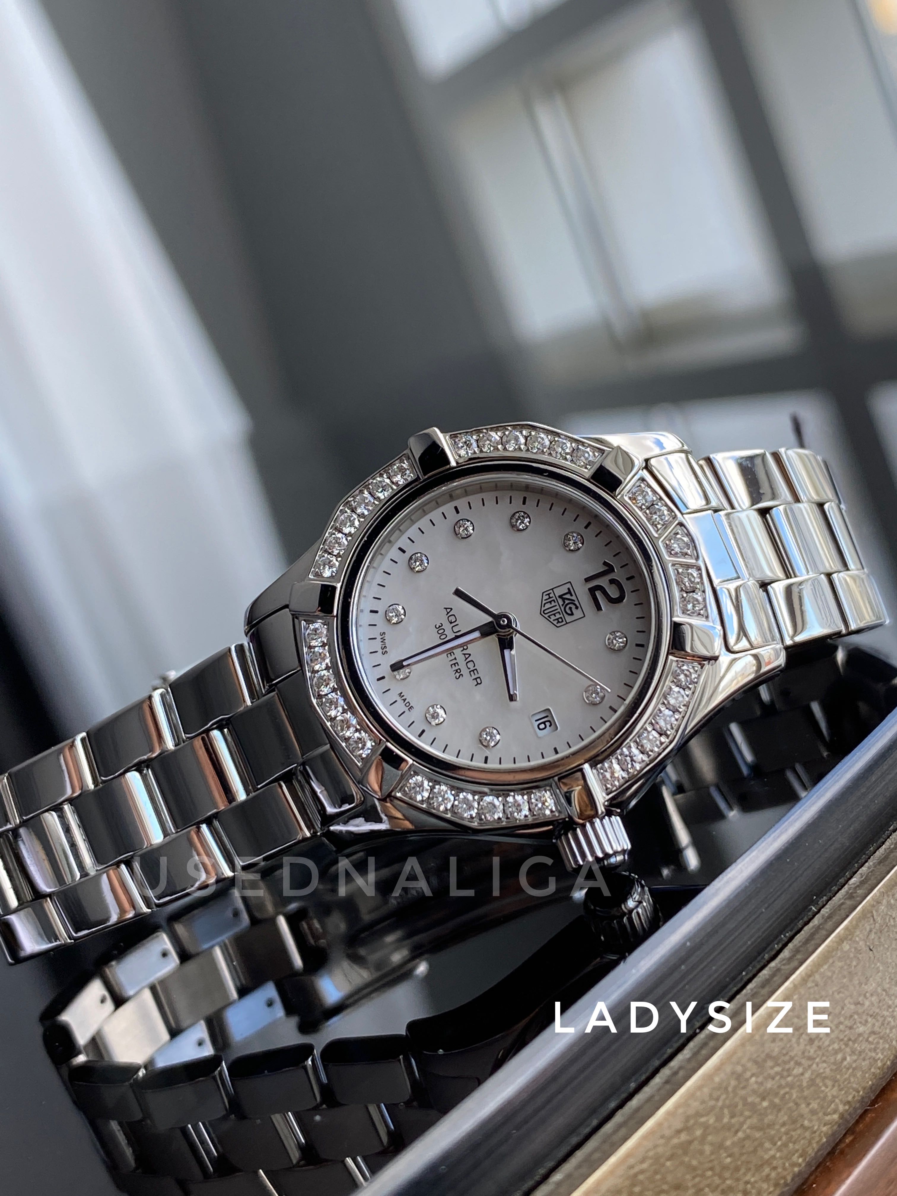 TAG Heuer  ท็อปสุด เพชรแท้ตรงรุ่น AQ Full Dial MOP Lady