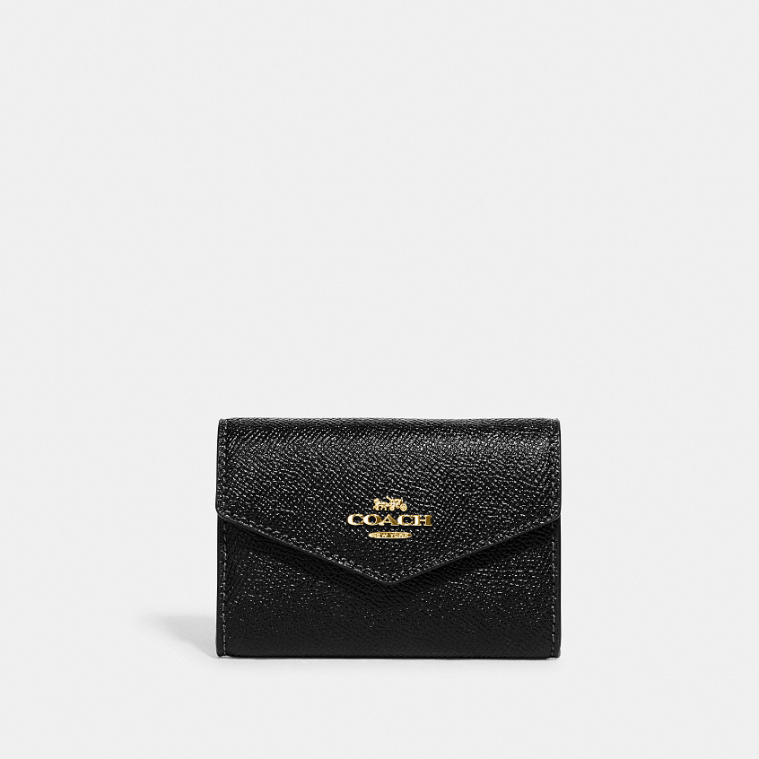 Coach CH487 Flap Card Case (IMBLK) กระเป๋าใส่บัตรผู้หญิง สี Im/Black