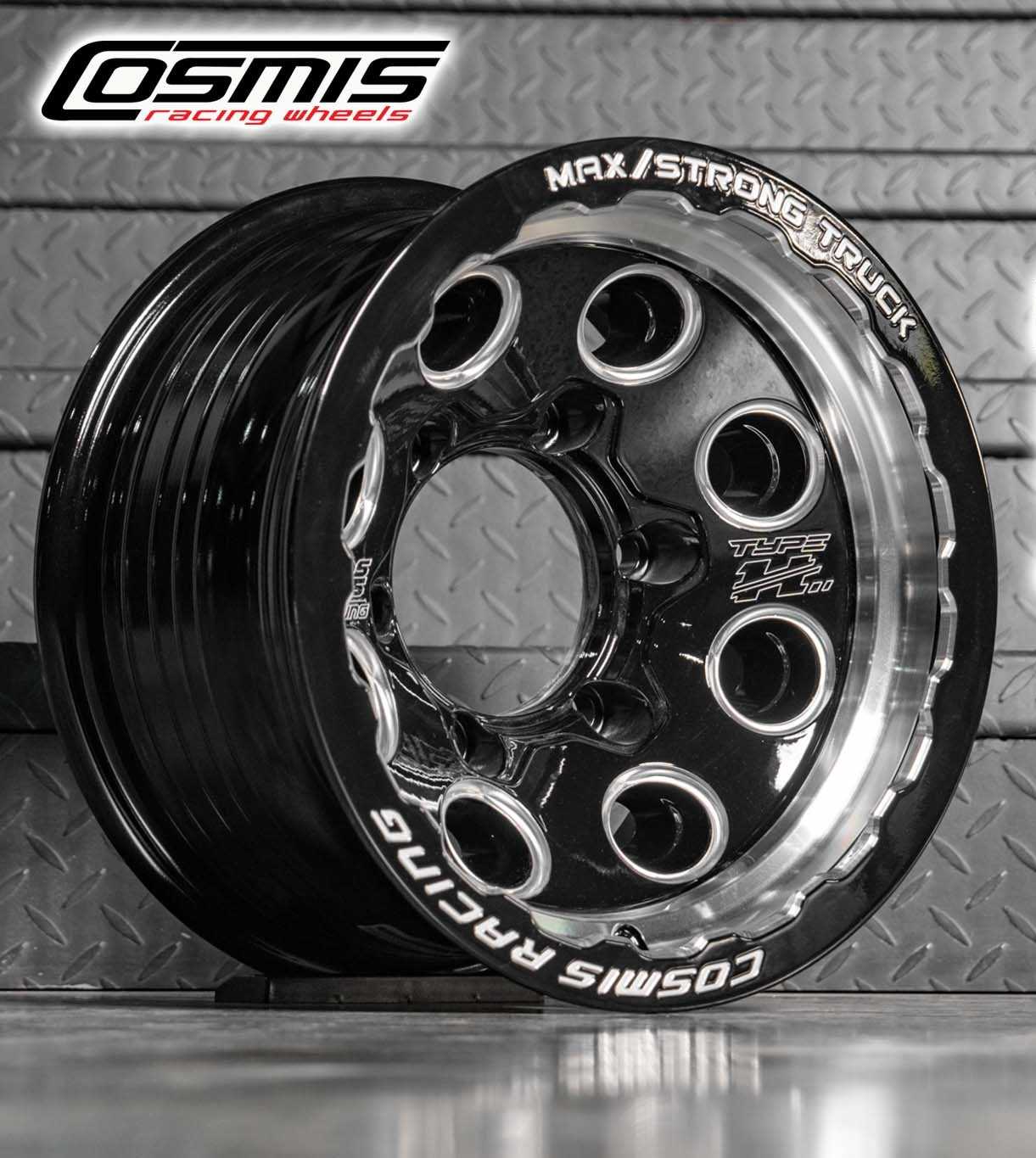 TYPE-H2 15X8.0 6X170 ET-45 CB.133 B28-W-S-XZ  สีดำเงาทั้งวงขอบเฟืองเงาCNCข้างก้านCNCตัวหนังสือที่ขอบ