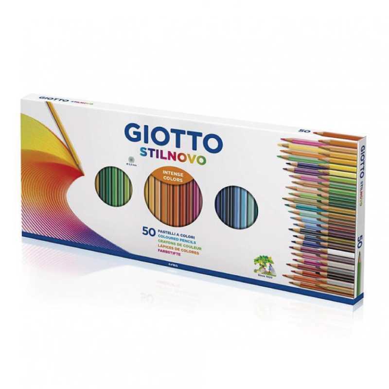 GIOTTO Stilnovo Colored Pencils 50 Colors (ดินสอสีไม้พร้อมกบเหลา 50 สี) 257300