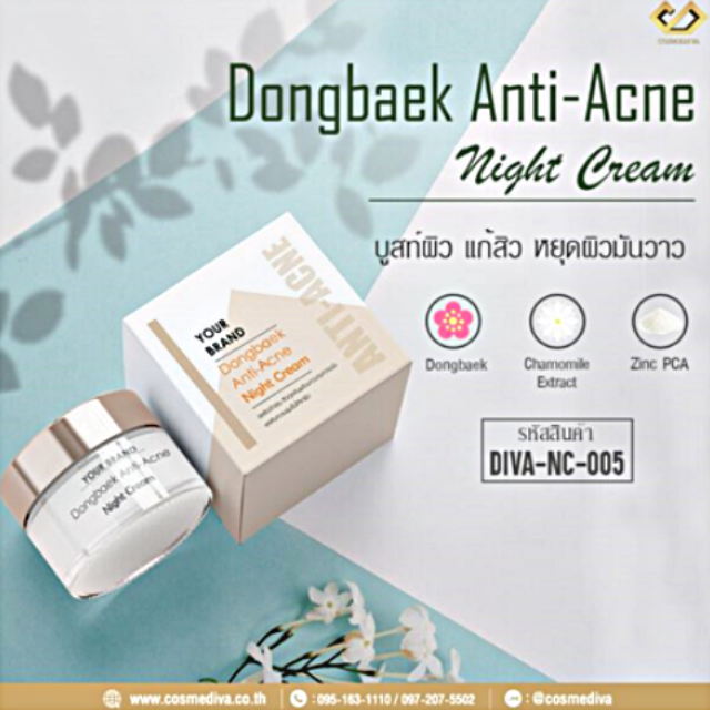DIVA-NC-005 Dongbaek Anti-Acne Night Cream