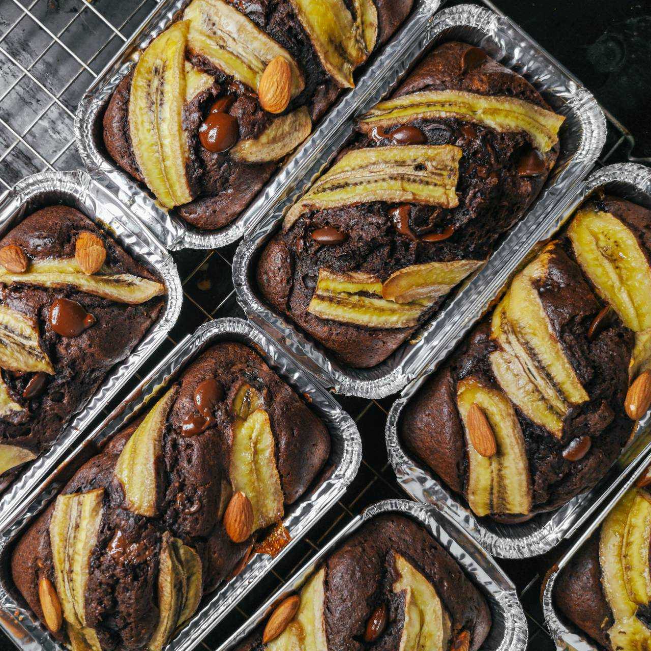 หวานน้อยHEALTHY BANANA CAKE   :  DARK CHOCOLATE  ( Low Sugar )