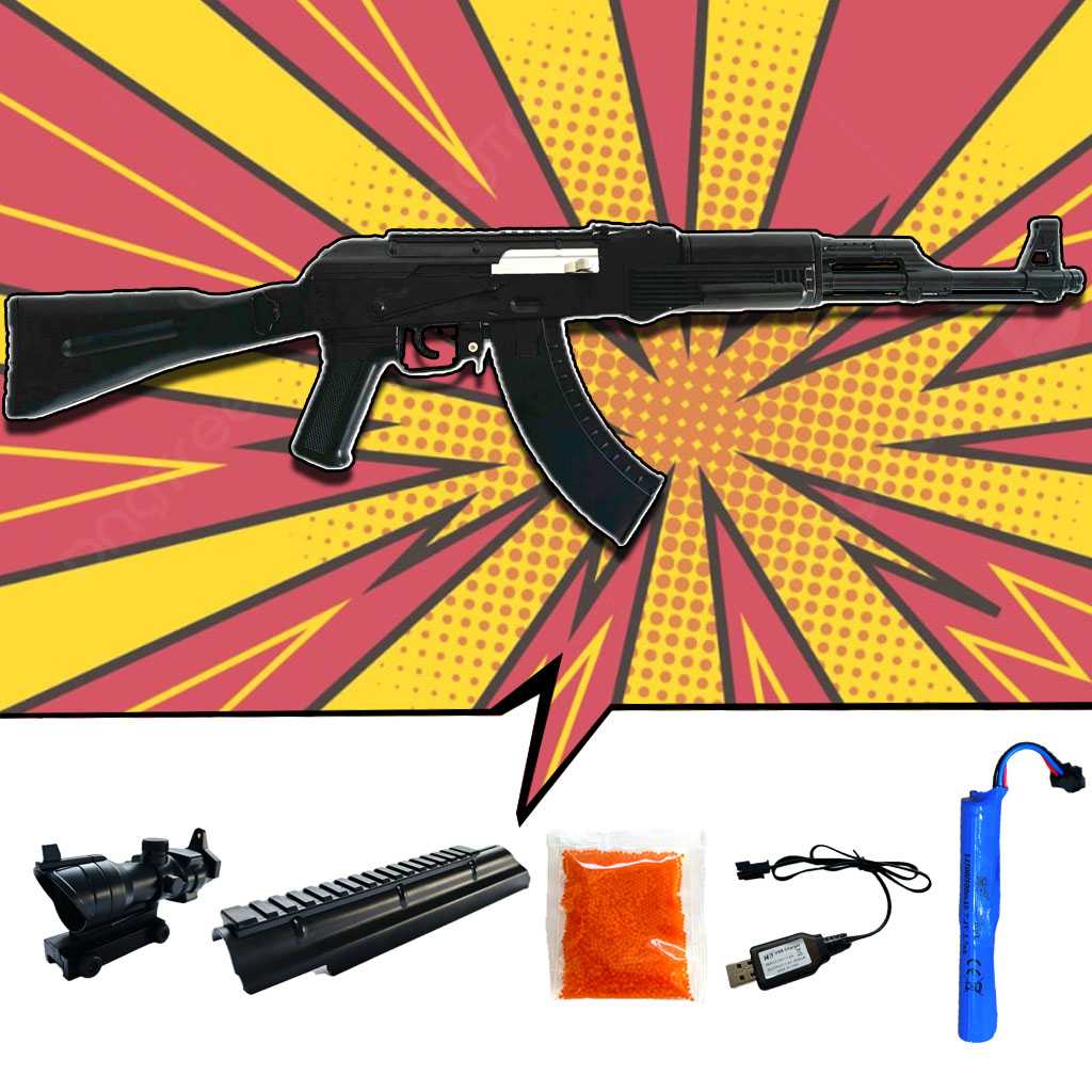 ปืนเจล ปืนเจลไฟฟ้า รุ่น AK74MN (Semi Auto&Full Auto)