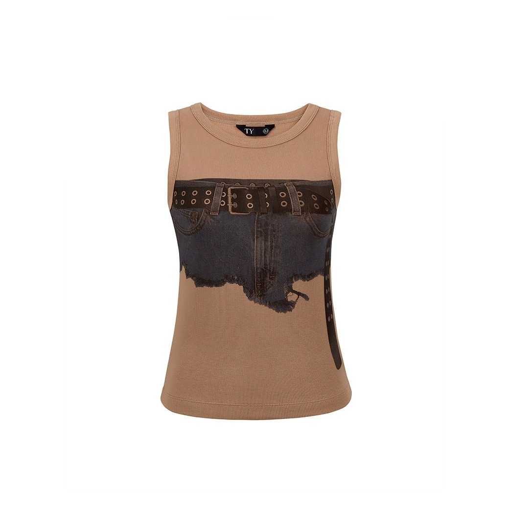 (DROP 2) TYLA SINGLET - BROWN