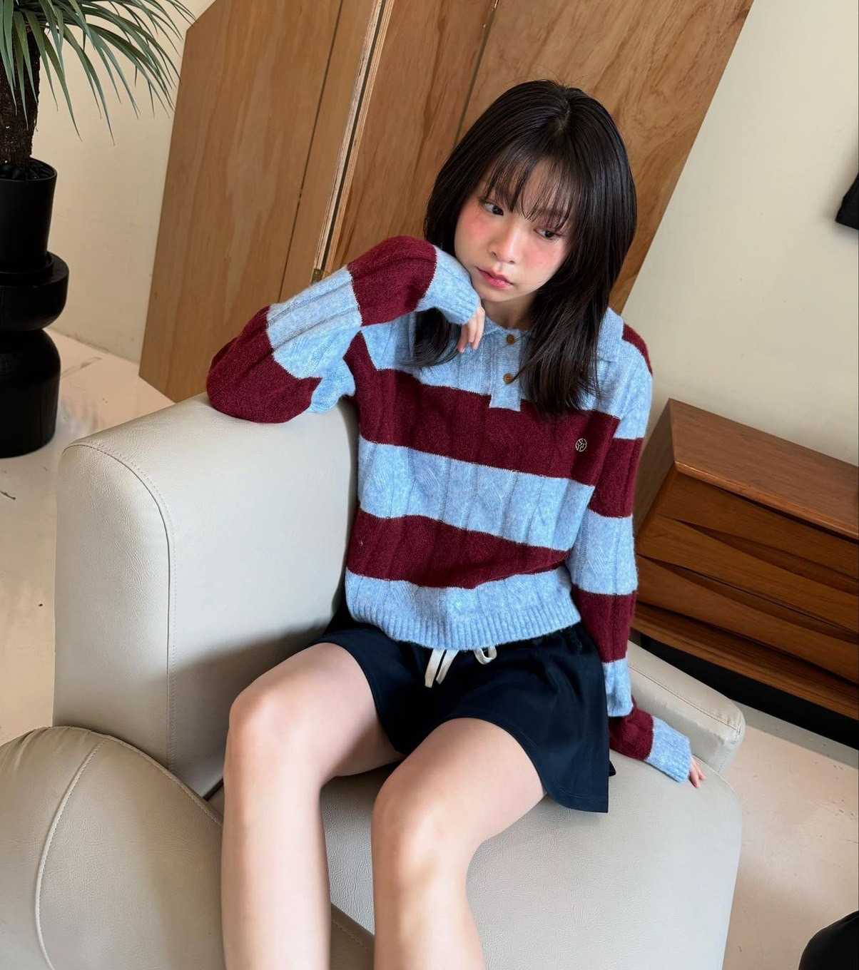Something Rosè wool knit sweater