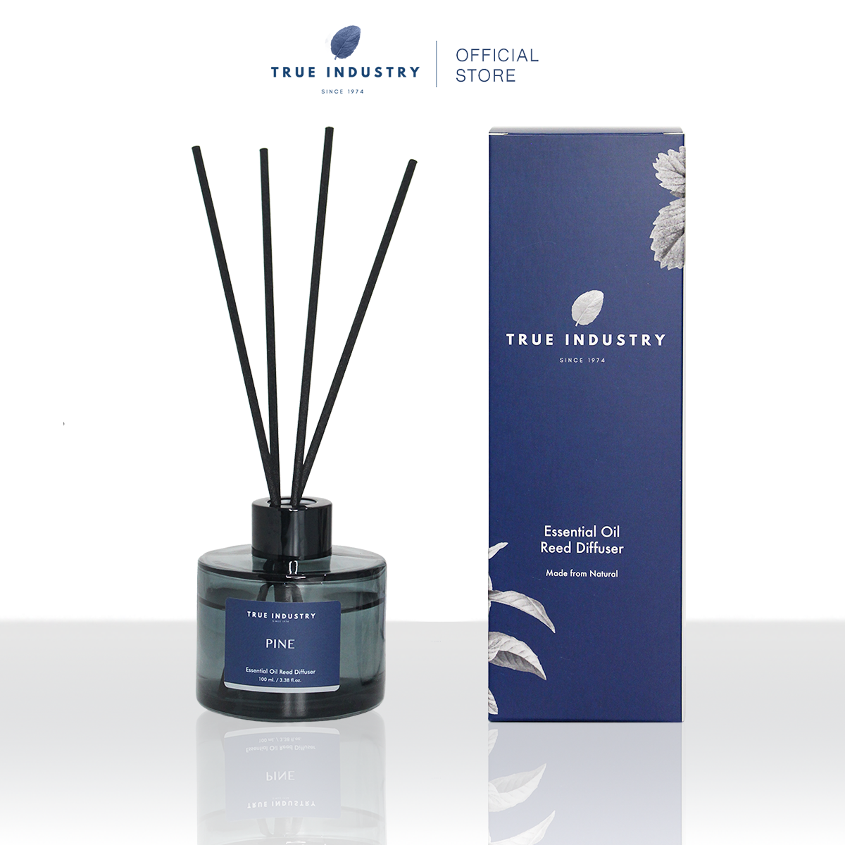 ก้านไม้หอมปรับอากาศ กลิ่นไพน์   100 ml. (Pine Essential Oil Premium Reed Diffuser)