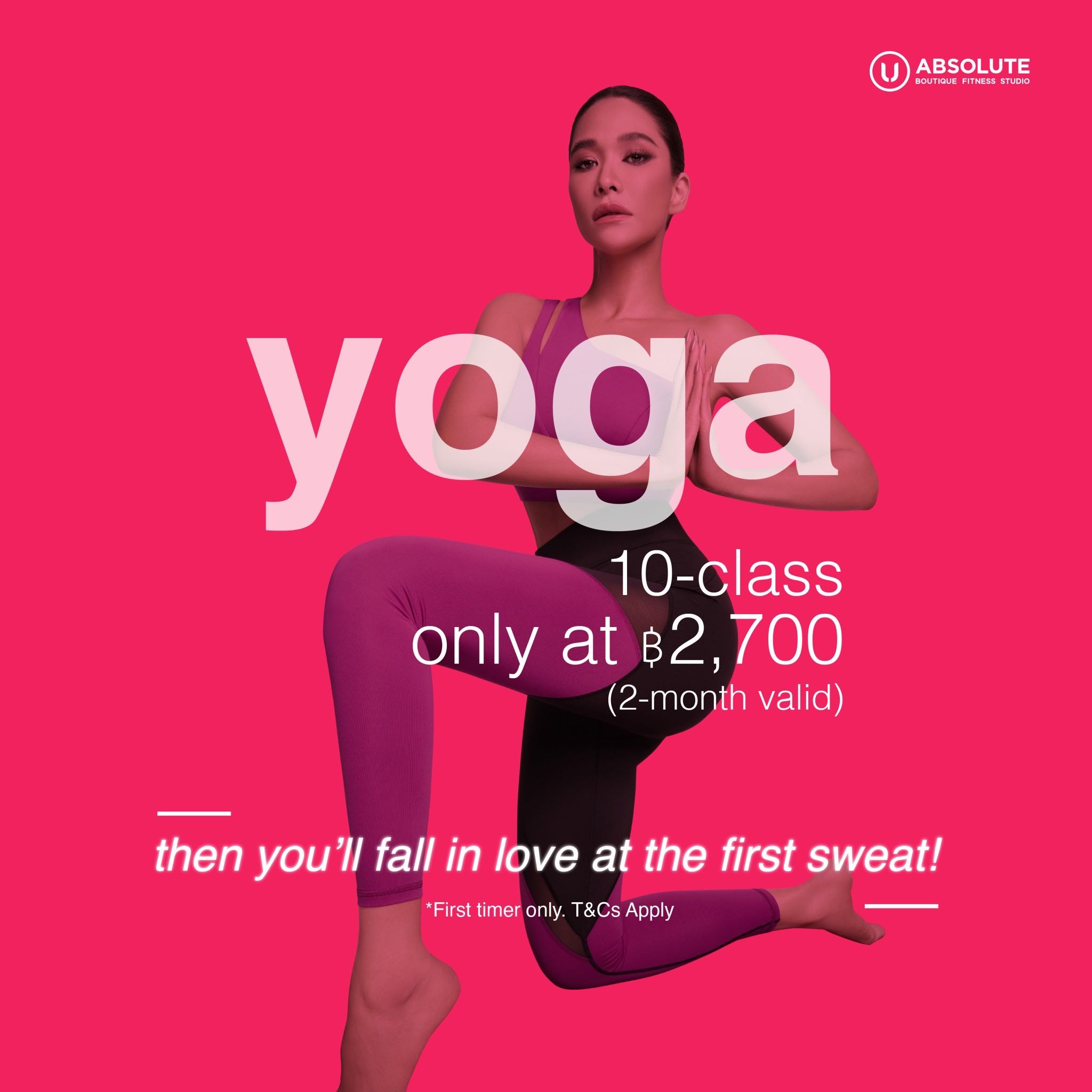 First Timer - 10  Classes Valid 2 Months l Yoga / Mat Pilates