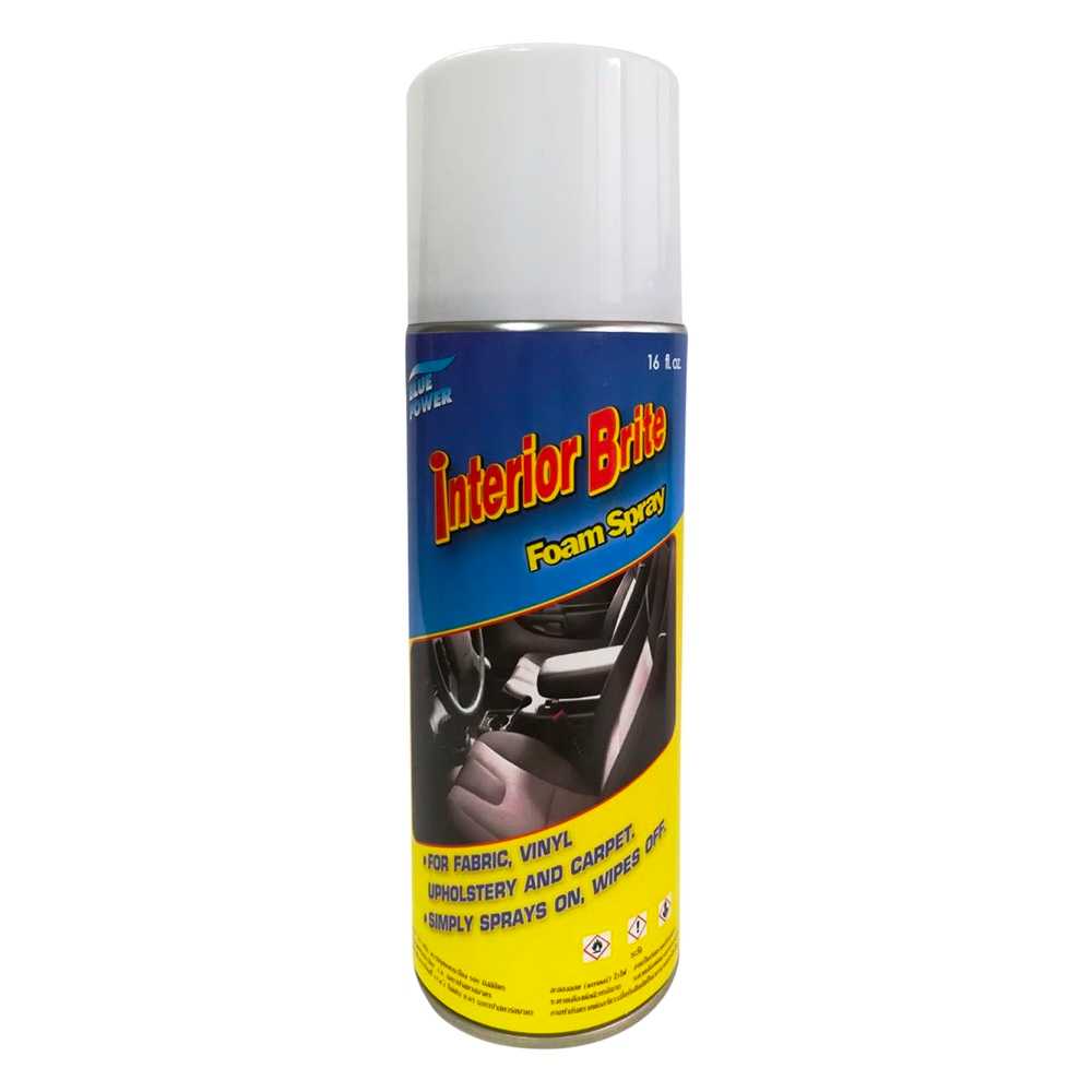 Blue Power, Interior Brite Foam Spray 400 ml. โฟมทำความสะอาดเบาะ พรม 301-034