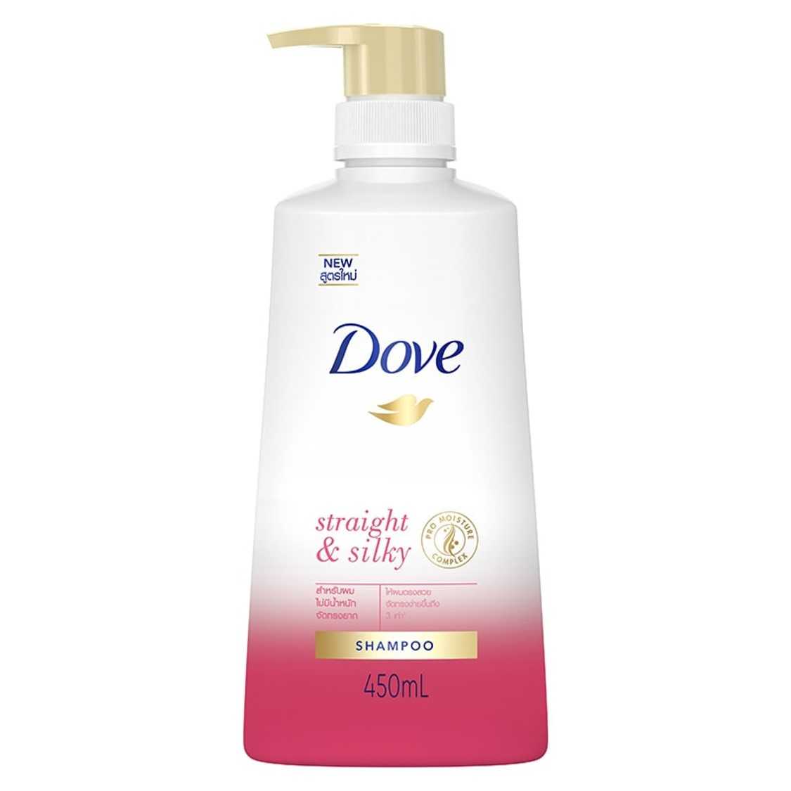 [Unilever] Dove โดฟ เธอราพี แชมพู สเตรทแอนด์ซิลกี้ ขนาด 450 มล.