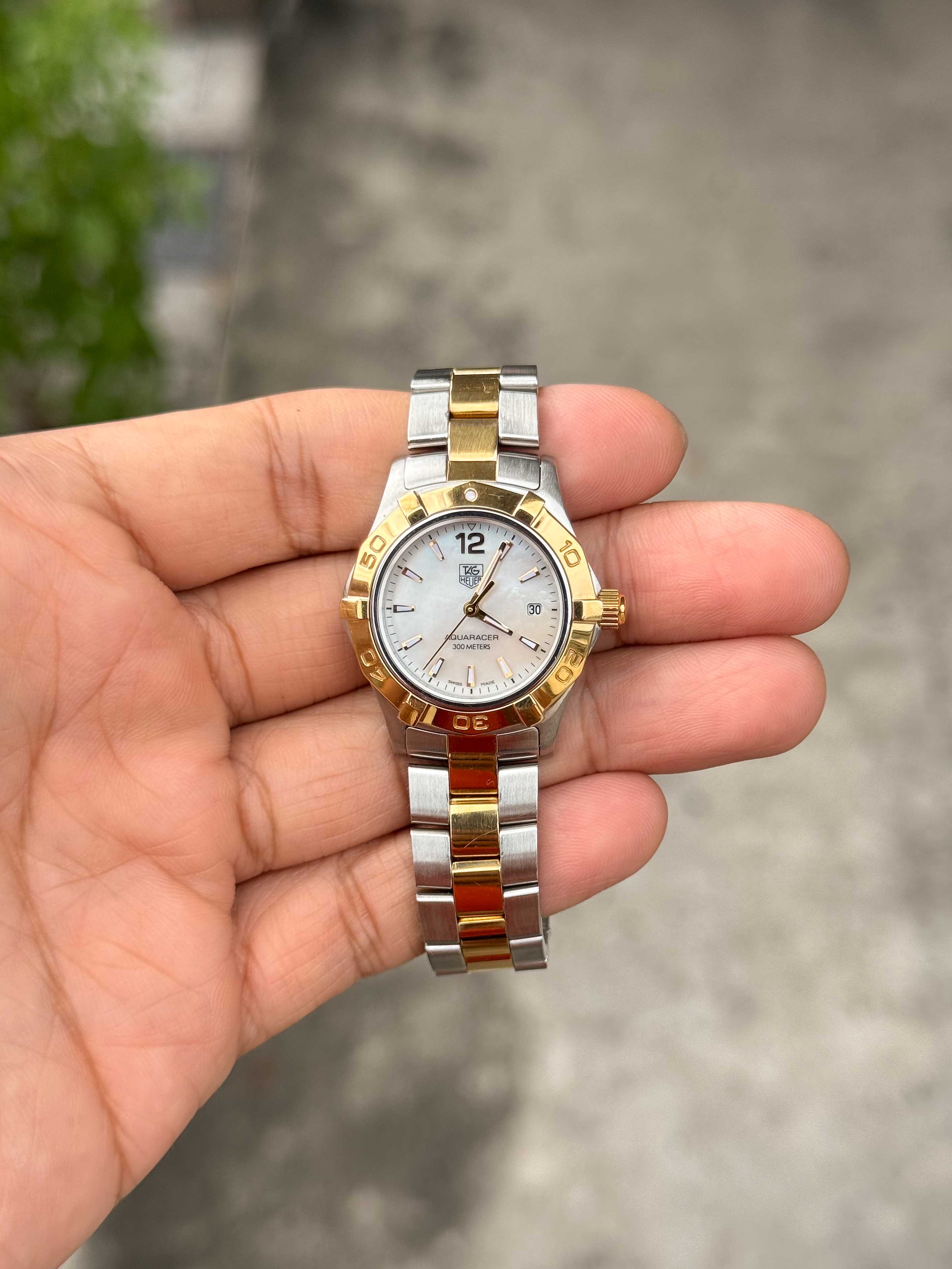 Tag Heuer Aquaracer Lady Size Quartz 2tone หน้ามุกขาว