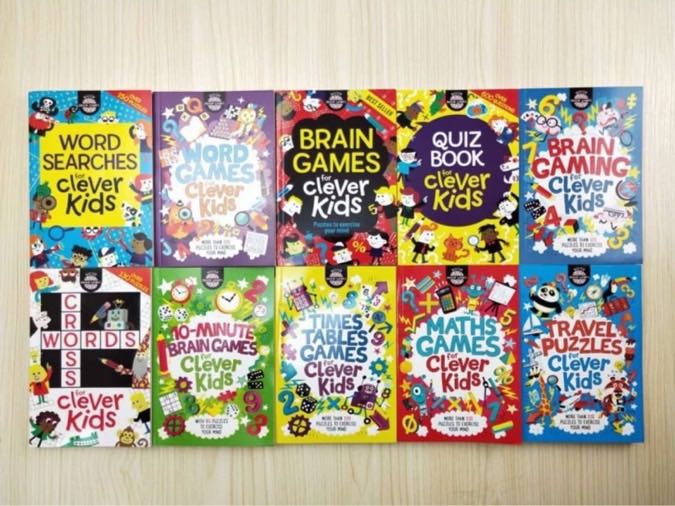 Clever Kids Brain Games เกมลับสมองภาษาอังกฤษสำหรับเด็กเซต 10 เล่ม