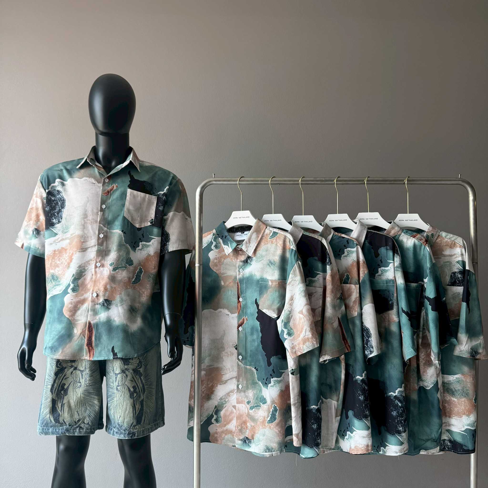 (พร้อมส่ง) Jeera168 | Sea Anemone Hawaiian Shirt