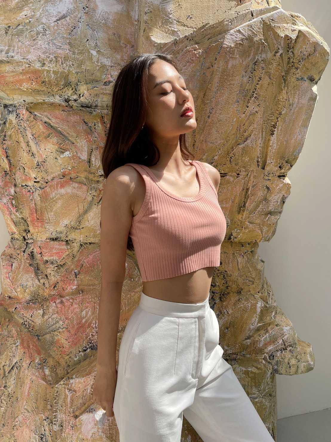 (HUSSA Styles) Hope Crop Top -Tearose