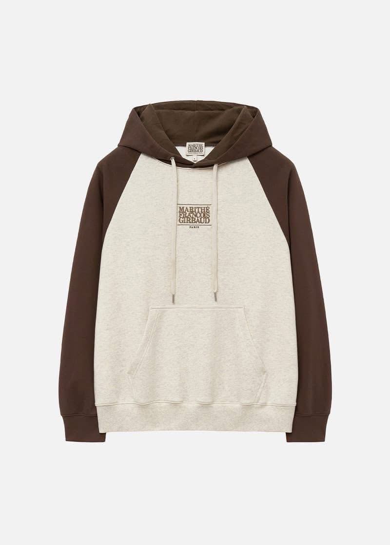 ของแท้พร้อมส่ง เสื้อหนาวมีฮู้ด Marithe NEW CLASSIC LOGO RAGLAN HOODIE oatmeal 🤎 