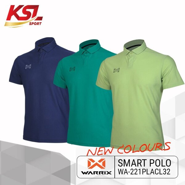 WARRIX รุ่น SMART POLO เสื้อโปโลวอริกซ์สีล้วน (WA-221PLACL32) สีชุดที่ 2