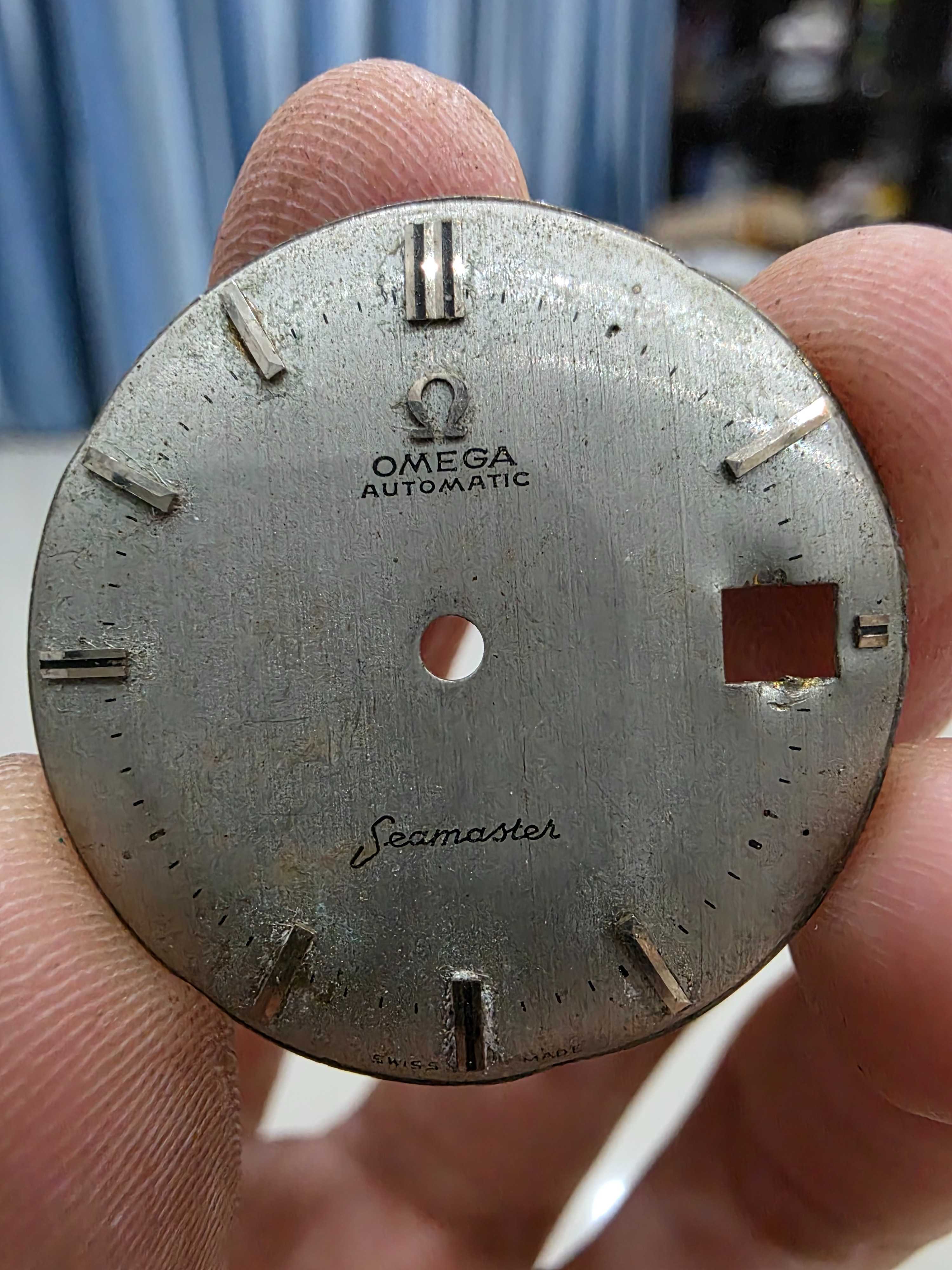 หน้าปัด นาฬิกา ยี่ห้อ OMEGA  SEAMASTER สวยเก่าเก็บ ขายตามสภาพ พร้อมส่งครับ