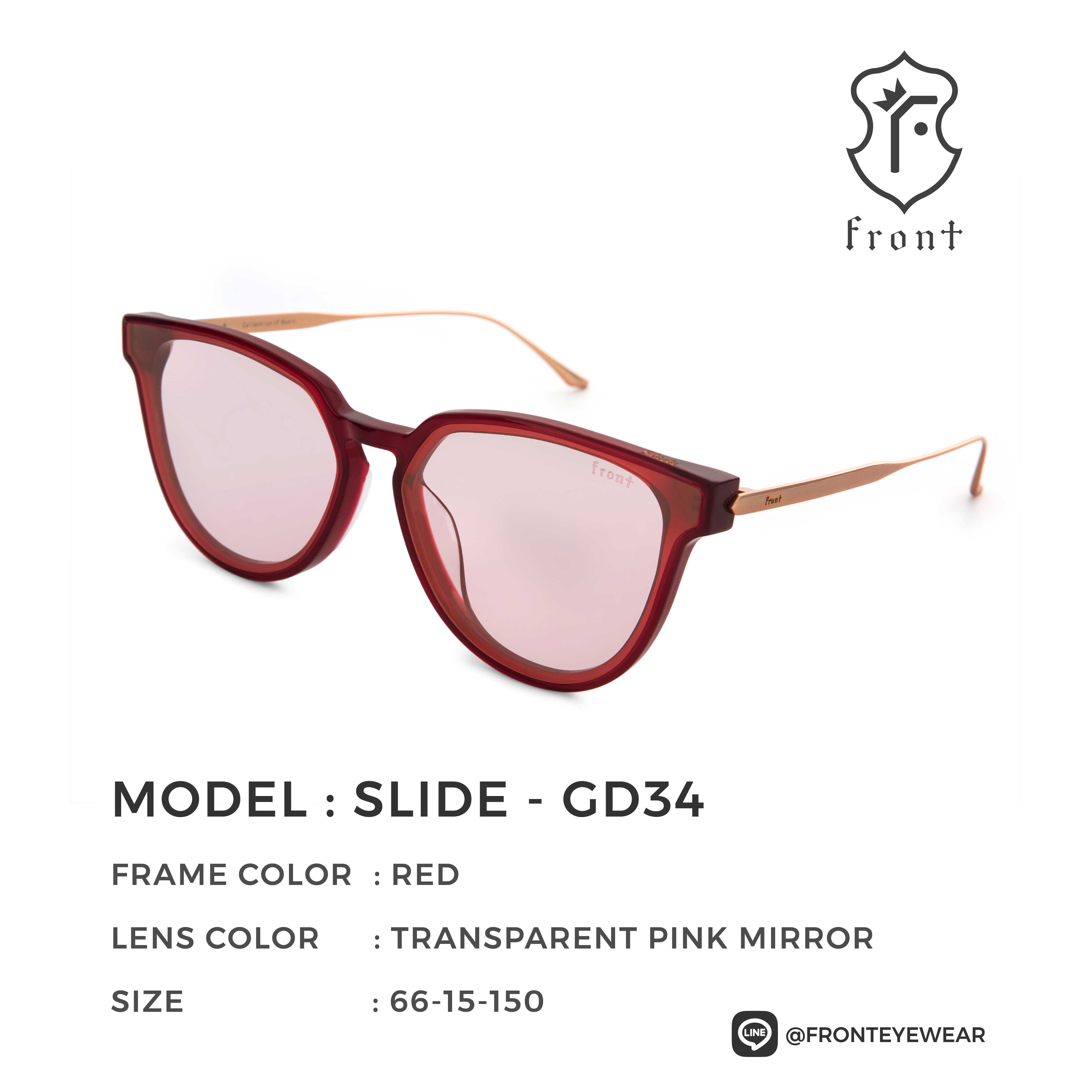 FRONT - แว่นกันแดด รุ่น Slide (ไม่สามารถนำไปตัดเลนส์สายตาได้ค่ะ) - Fronteyewearthailand